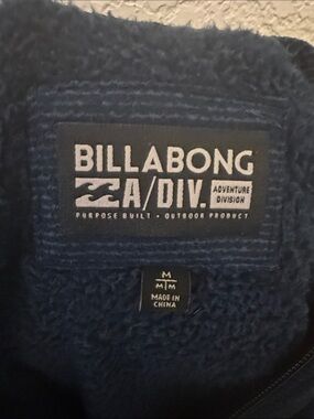 Billabong Navy and Gray Sherpa Fleece Jacket - Billabong A/Div